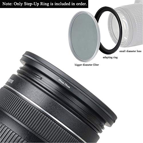 49Mm-58Mm Step Up Ring(49Mm Lens To 58Mm Filter, Hood,Lens Converter And Other Accessories) (2 Packs), Fire Rock 49-58 Aerometal Camera Lens Filter Adapter Ring… #TOP2