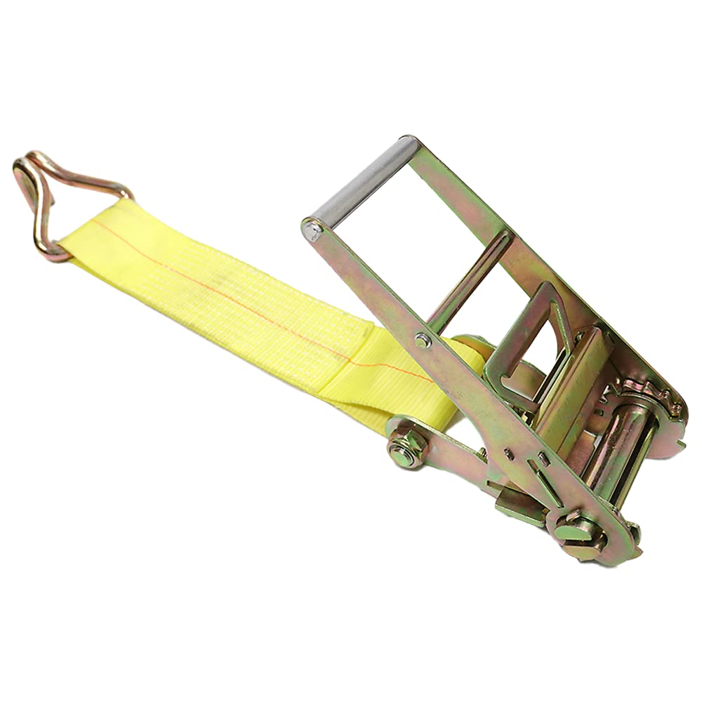 Photo 1 of Boxer 4 in. x 1.5 FT. Twin J Hook Ratchet Replacement End, Made for Heavy Duty 3 to 4 in. Ratchet Straps, for Flatbed Trucks and Trailers, B/S 16,200 LBS, WLL 5,400