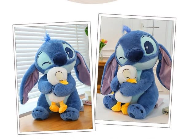 Image of Babique Hug Duck Stiffy Plushie Stuffed Plush Teddy Bear Soft Toy |Ideal for Birthdays & Special Occasions Girls /Boys, Baby Kids -Blue (30Cm)