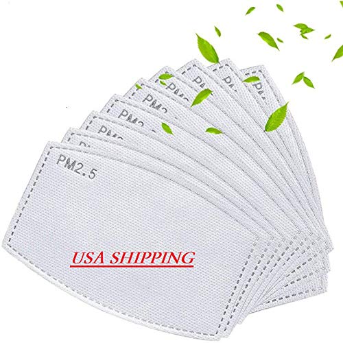 50PCS PM2.5 Replaceable Filters, Children Activated Carbon Protective Mouth Face Cover Insert Replaceable