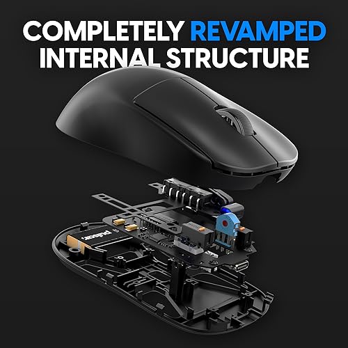 Image of Pulsar Gaming Gears X2V2 Mini Wireless Gaming Mouse, Ultra Lightweight 1.80 oz (51 g), Symmetrical, Optical Switch, 2.4 Ghz 1 ms, 26000 DPI, PAW3395 Sensor (Mini, Wireless, Black)