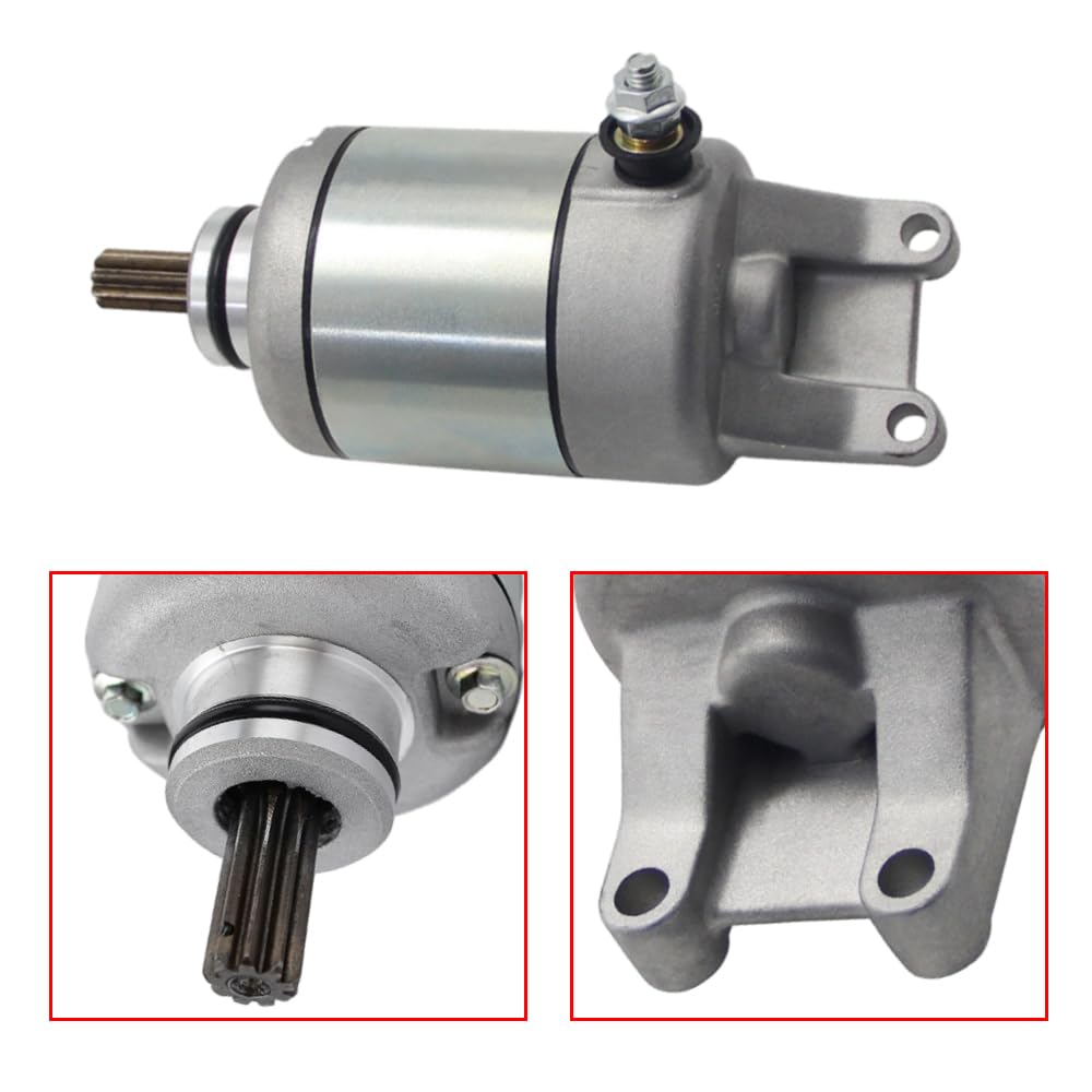 Repuesto de motor de arranque eléctrico, motor de arranque eléctrico de motocicleta, motor de arranque de motocicleta compatible con Honda XL125V Varadero 125, 31200-KGB-611