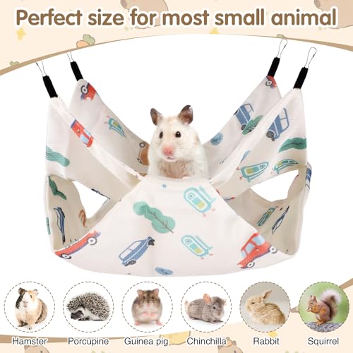 Hamac furet double couche blanc en taille M pour petit rongeur
