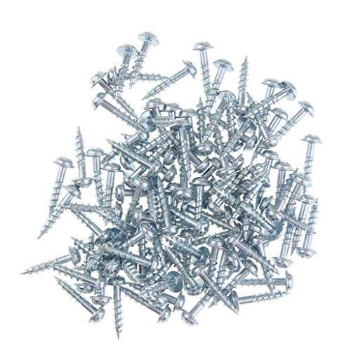 Preisvergleich Produktbild 100pcs Terrassenschraube Holzschrauben, aus Zinklegierung, Teilgewinde - ST-20