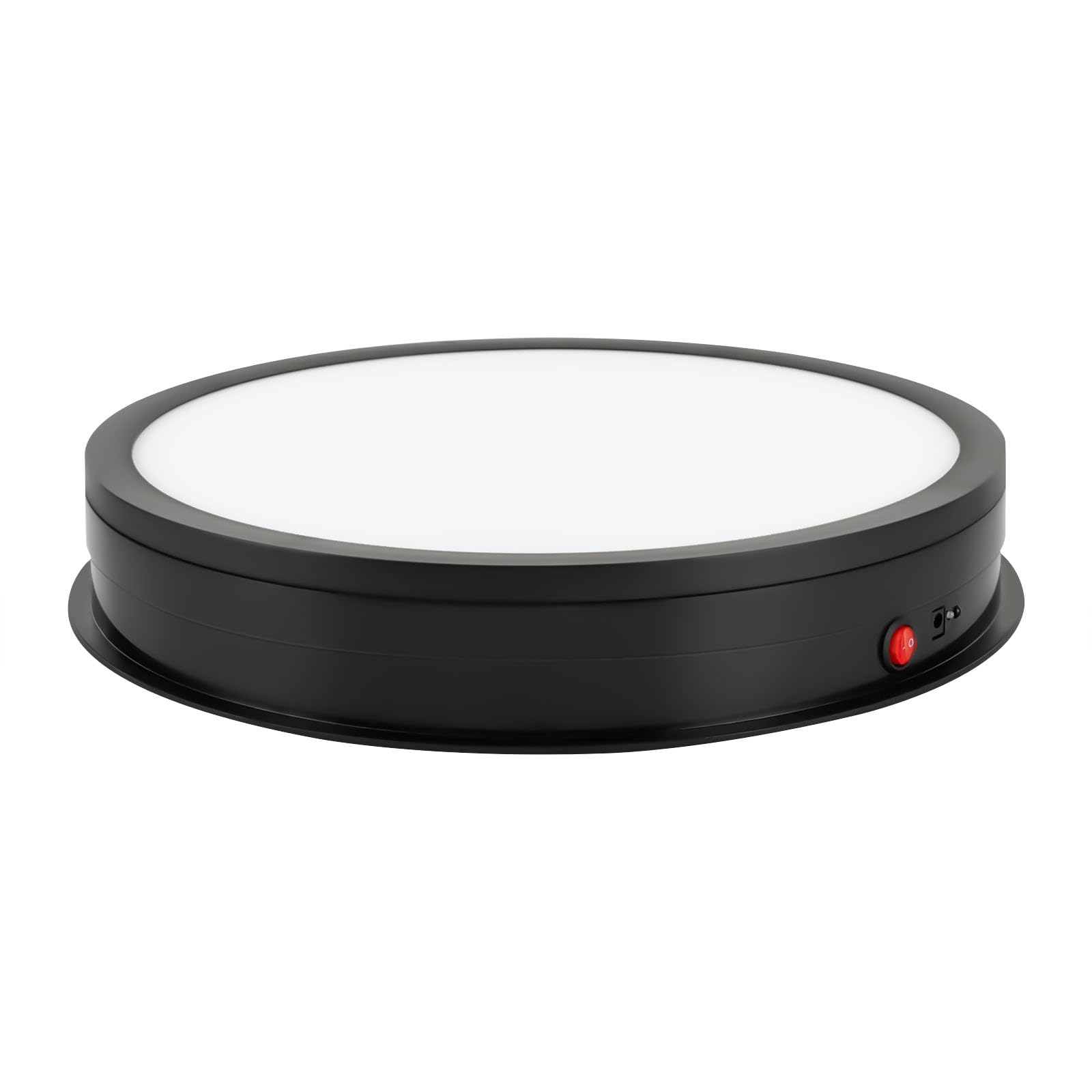 Plato giratorio eléctrico giratorio automático de 360 grados con mando a distancia, luz LED, plataforma giratoria de 240 V, 42 x 7 cm, soporte giratorio motorizado, mesa de exhibición para fotografía