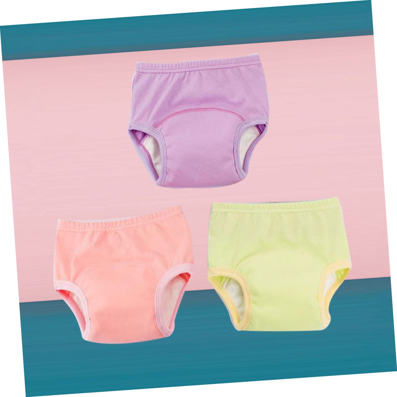 ibasenice 9piezas Pantalones De Entrenamiento Para Bebés Algodón Transpirable y Lavable Cómodo y Absorbente Para Niñas