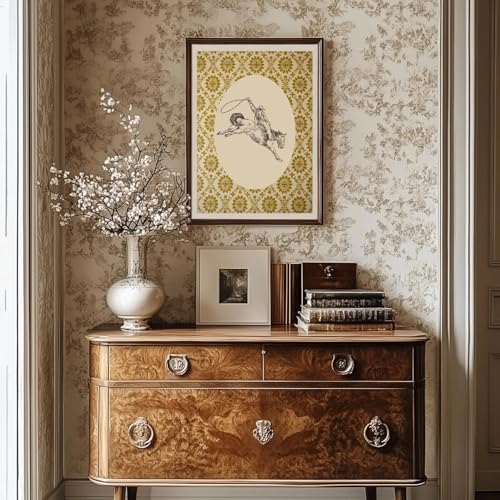 2Pcs Western Cowboy Canvas Wall Art Western Country Posters Prints Bohemian Style Cowboy Paintings Mid-Century Western Retro Pictures Wall Decor for Bedroom Bathroom Living room Decor Unframed - Image 5