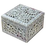 Hashcart Decorative Jewelry Keepsake Box for Office Desk Organizer | Kid Toy Storage | Tea Bag | Ring | Makeup Items | Bracelets | Necklace | Home Decor