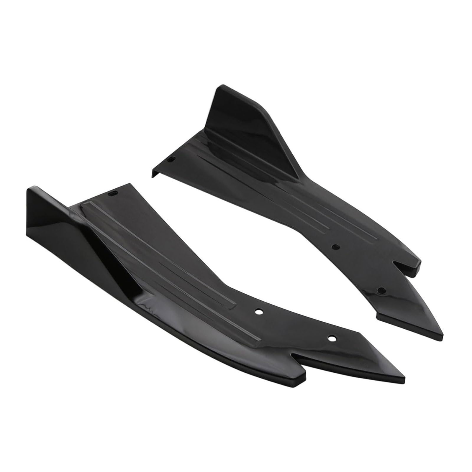 ZYJZXL188 2Pcs Wrap Angle Spoiler for BMW X3 E83 F25 F97 G01 G08 IX3 iX3 X3M 20i 20d 30i 30d, Rear Corner Llip Diffuser Spoiler Side Bumper Protector Anti-crash, Car Accessories,Bright Black