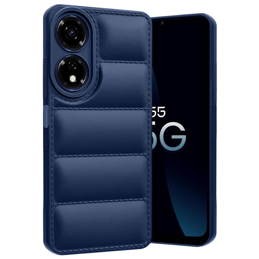 Fashionury Back Case Cover for Itel P55 5G | Compatible for Itel P55 5G Back Case Cover | Liquid Silicon Matte Soft Case | Puff Case for Itel P55 5G with Camera Protection | (Blue) (B0CMCWH5D9) Amazon Price History, Amazon Price Tracker