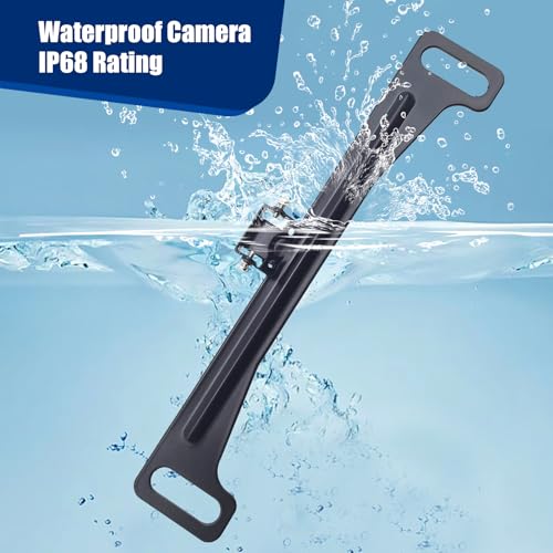 Image of Miytsya 1 PC Car License Plate Camera Bracket, Waterproof Anti-Rust Reversing Camera Metal Bracket, Car DVR Rearview Mirror Camera Kit, Universal License Plate Accessories for Most Cars (Black)