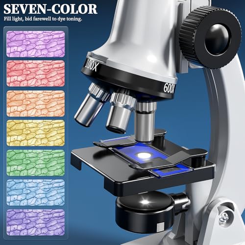 Jouets pour microscope à haute clarté visuelle et éclairage réglable - 3