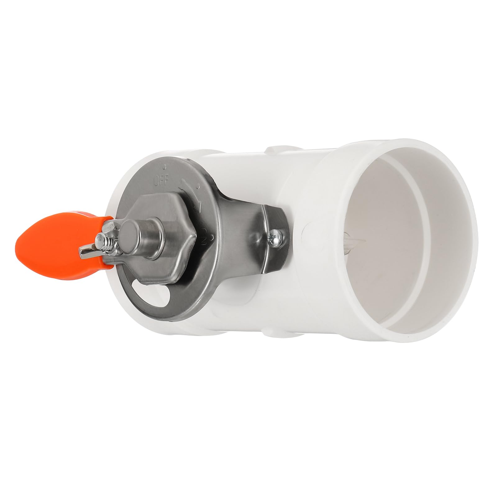 PATIKIL 3 Inch HVAC Duct Manual Volume Damper, PVC Adjustment Flame Retardant Airflow Backdraft Dampers Control for HVAC Air Balancing System, White