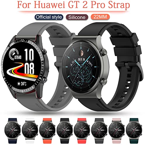 Bande de surveillance 22mm pour Huawei GT2 46mm montre connectée rouge