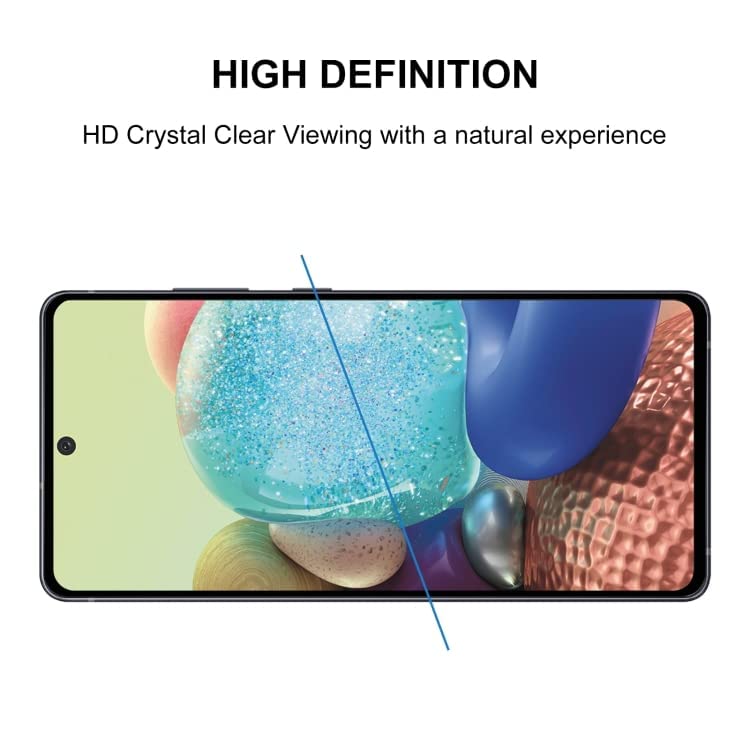 Image of OCTRIX Tempered Glass Screen Protector Compatible For Samsung Galaxy Note 10 Lite (Full Screen Coverage (Except Edge to Edge) and Free Complete Easy Installation kit - by blackwik
