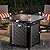 Ciays Propane Fire Pit, 28? Outdoor Gas Fire Pit, 50,000 BTU Steel Fire Table with Glass Wind Guard, Lid & Lava Rock, Add Warmth and Ambience to Gatherings and Parties On Patio Deck Garden Backyard