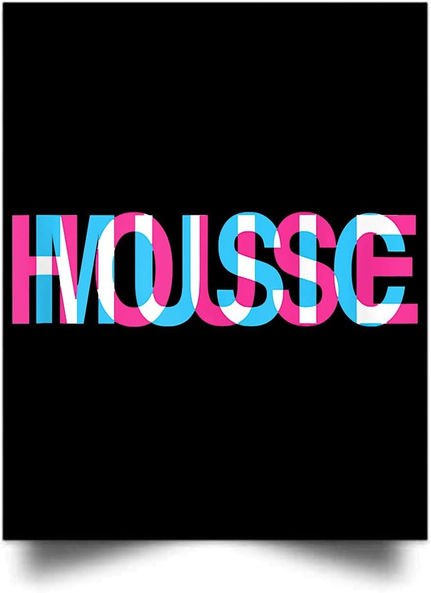 House Music Glitch Optical Illusion EDM Rave DJ Wall Art