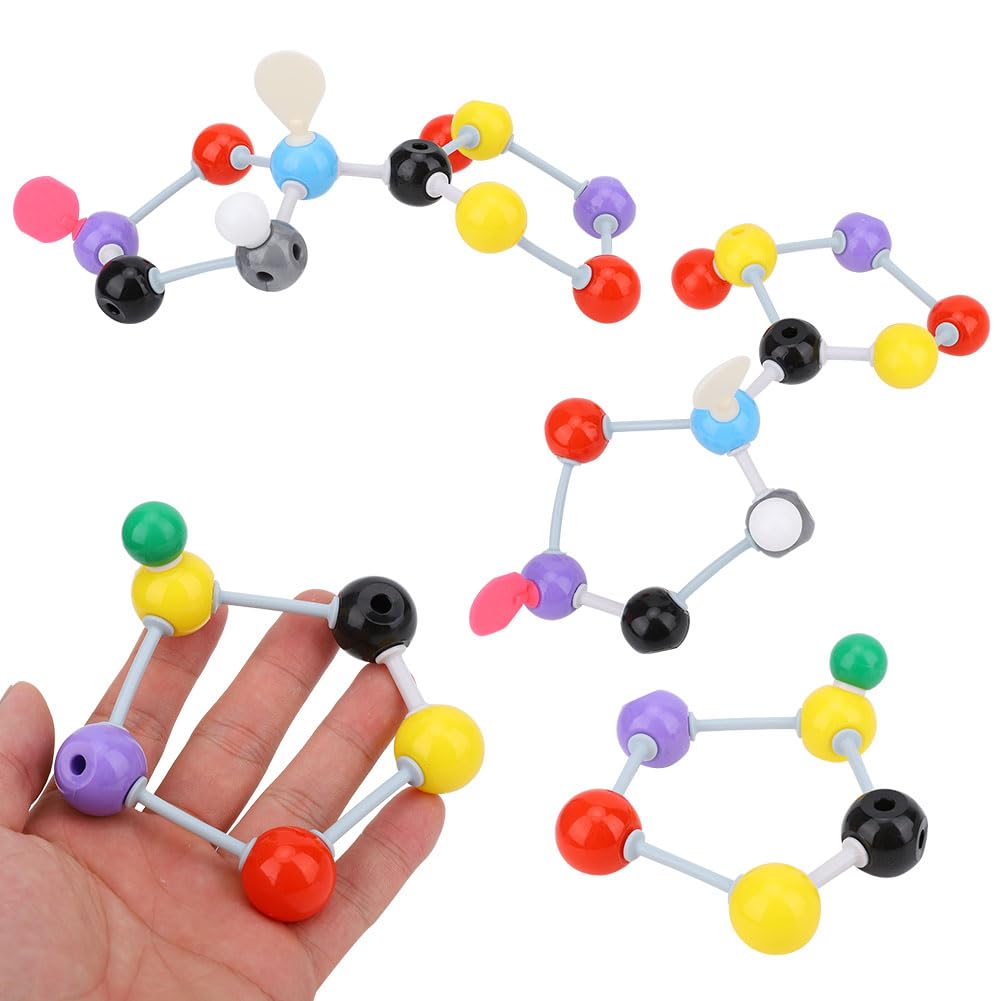Kit de modèles moléculaires pour chimie organique et inorganique, type boule et bâton, ensemble de 206 pièces avec atomes et liaisons pour étudiants et enseignants