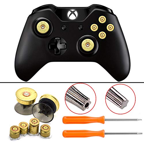 Bullet Buttons for Xbox One Controller, COCOTOP Raplacement Parts Bullet Thumbsticks and A B X Y Buttons Set Mod Kits for Xbox one / Xbox ONE Elite Controller Joystick