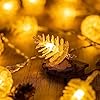 35 count pinecone string lights with battery powered 175 feet 8 modes decorative string light pine cone  urban country home decor