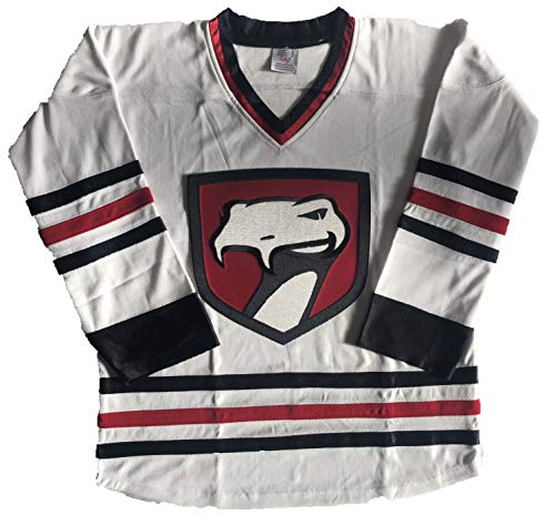 Vipers Hockey Jerseys - We are Ready to Customize with Your Name and Number (White, Adult XXL)