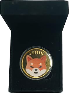Real Physical Gold Plated Shiba Inu Coin[2022 Edition], Collectable Commemorative Crypto Coin with Protective Case and Show Box, Gift for Shiba Lover