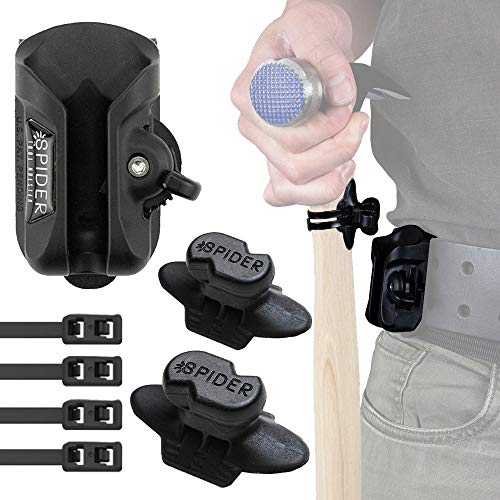 Spider Tool Holster - Hammer Holster Set - Self Locking, Quick Draw Belt Holster Clip + Hammer Tab for Carrying Your Hammer, Mallet and Other Hand Tools! #1