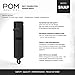 POM Pepper Spray Flip Top Snap Hook - Maximum Strength OC Spray Self Defense - Tactical Compact & Safe Design - Quick Key Release - 25 Bursts & 10 ft Range - (Group) (Black Black, One Pack)