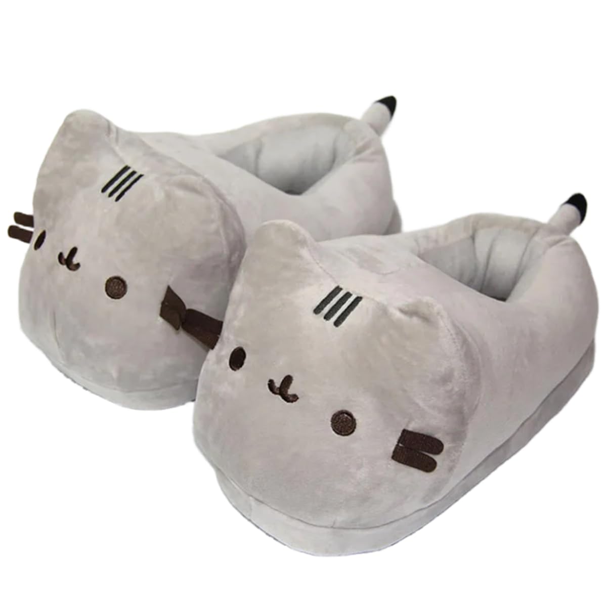 Pantoufles Couvertes Chaudes d'hiver, Poupée en Peluche Douce, Chaussures D'intérieur Mignonnes pour Chambre À Coucher pour Hommes Et Femmes, Usage Domestique