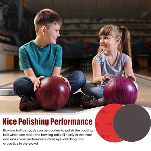 8 Pack Bowling Sanding Pads Bowling Accessories Bowling Ball Sanding Sand Pads Resurfacing Polishing Cleaning Kit, Grit 500, 800, 1000, 1200, 1500, 2000, 2500, 3000 For Different Texture Bowling Balls #TOP5