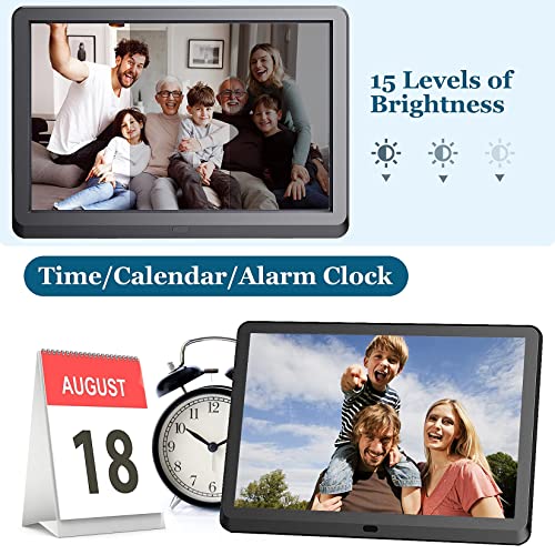 Digital Photo Frame With 10.1 Inch 1920X1080 Fhd Ips Screen - Toberto Digital Picture Frames With Remote Control, Slideshow, Picture Preview, Adjustable Brightness, Calendar,Using Sd Card & Usb Drive #TOP4