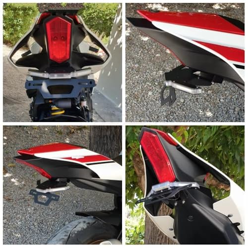 Support de plaque d'immatriculation moto YZF R1M contre bavette origine - 3