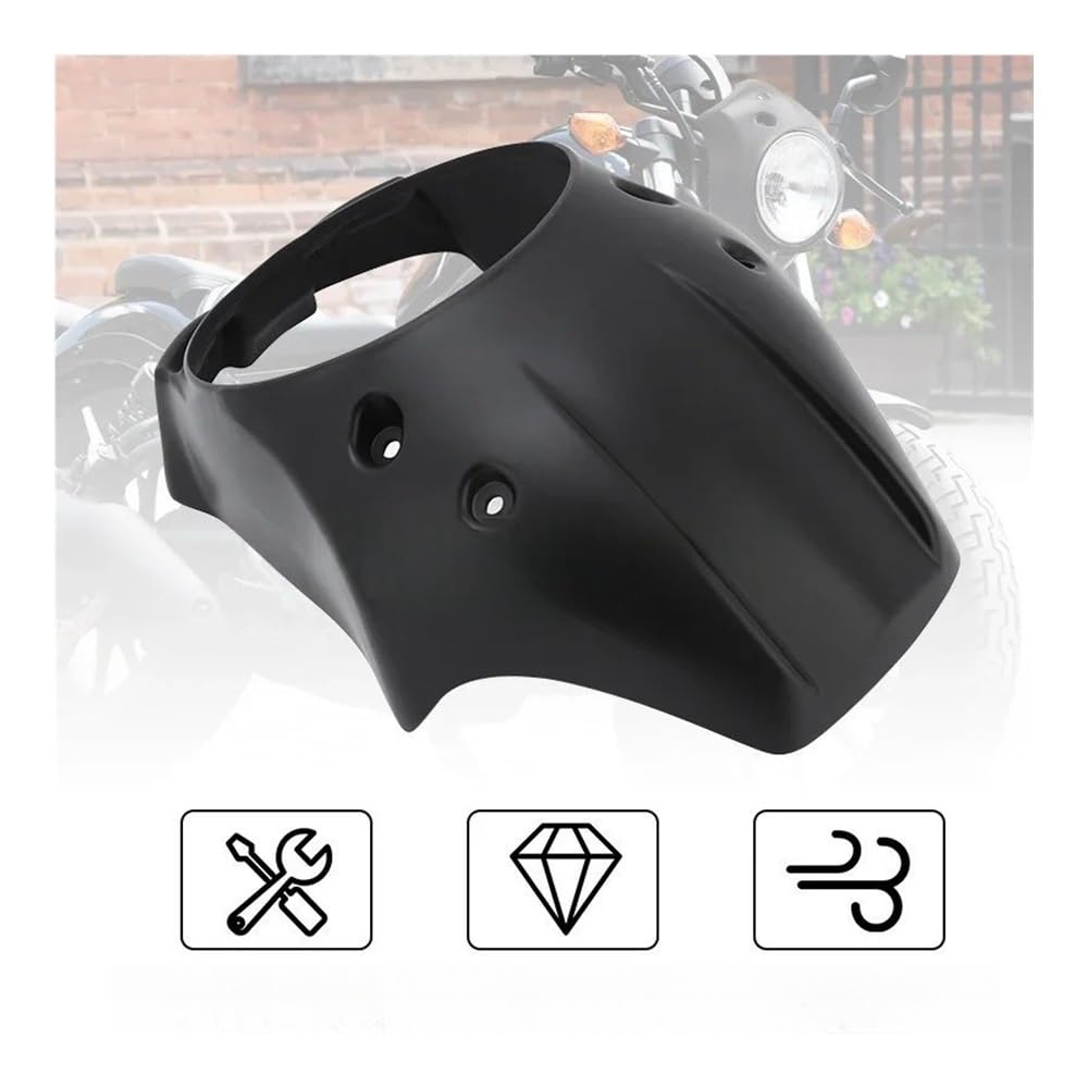 Aileron Aérodynamique Carénage Carénage De Phare AV&Ant Moto pour Rebel CMX 500 300 CMX300 CMX500 2017-2024, Accessoires Protection Pare-Brise