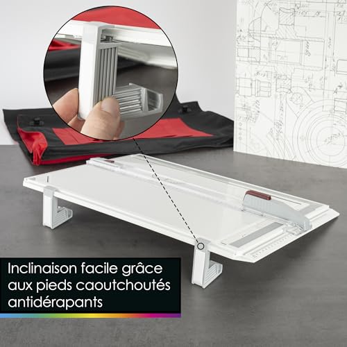Planche à dessin A3 OfficeTree 37x50 cm avec housse et 7 accessoires de précision - 5