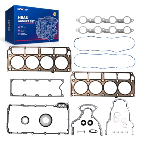 Image of KAX GEN 3 III LS Gasket Kit & LS9 Head Gasket Set for Chevy Silverado 1500 2500 3500 HD Express Suburban 1999-2010, GMC Sierra 1500 2500 HD, 4.8L 5.3L 6.0L, LS1 LS6 LQ4 LQ9, 12558178 12611384 12551933