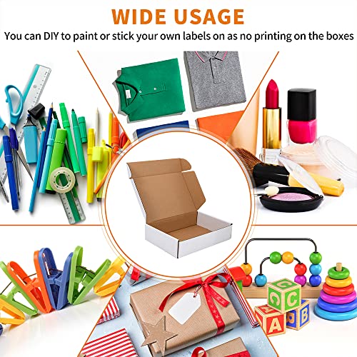 Ch-Box 50 Pack 9X6X2'' Small Shipping Boxes, Corrugated Cardboard Mailers For Business, White (Cm962) #TOP4