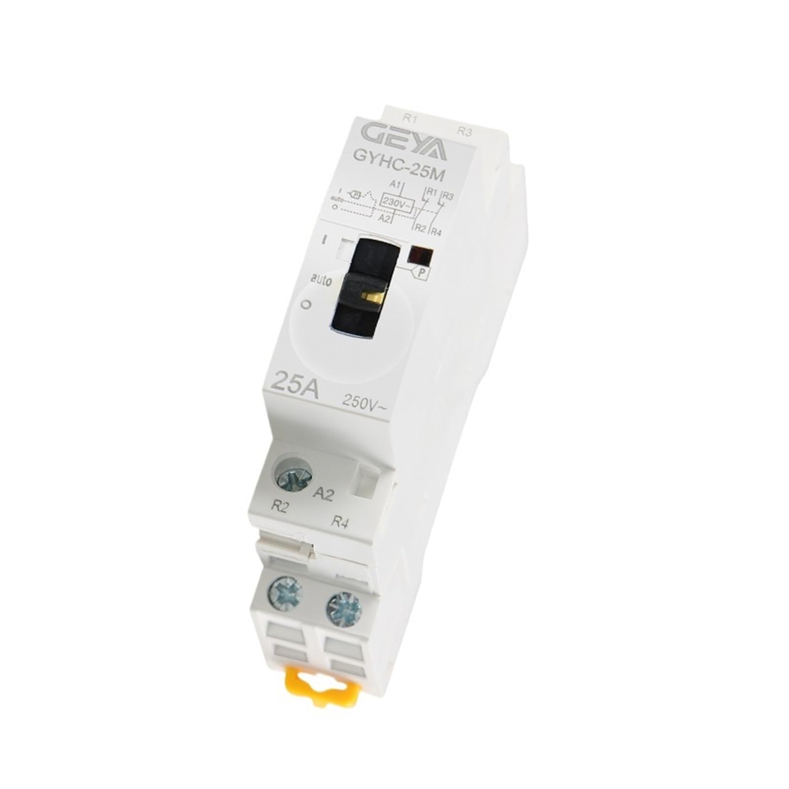Contactor de CA tipo manual 2P 16A 20A 25A 2NC o 2NO 220V Control manual Contactor doméstico Tipo de riel DIN