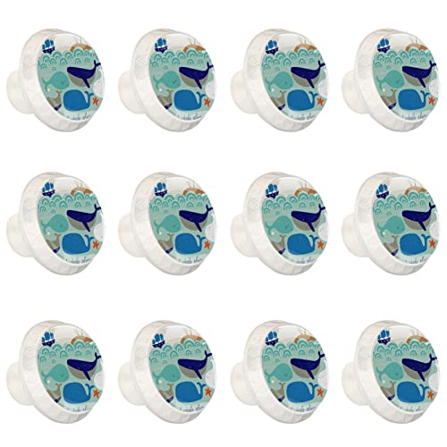 Boutons de commode baleine et étoile de mer en lot de 12 - 3