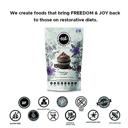 Eat G.a.n.g.s.t.e.r. Gluten-Free, Grain-Free, Allergy-Friendly Dark Choconot Fudge Cake & Muffin Mix. Easy To Make, Great For Those With Food Sensitivities, On Elimination Diets Or The Aip And Paleo Diets. #TOP2