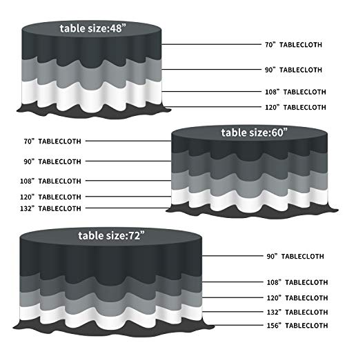 Fokitut 2 Pack Waterproof Round Tablecloth, 108 Inch, Stain Resistant And Wrinkle Polyester Table Cloth, Fabric Table Cover For Kitchen Dining, Wedding, Party, Holiday Dinner-Yellow #TOP2