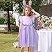 Toddler Girls Tulle Dress Summer Ruffle Sleeveless Baby Girl Fashion Tutu Dresses with Headband Princess Dress 2-6Y Purple