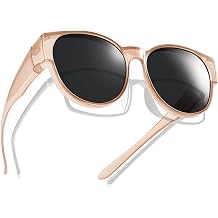 Polarized Fit Over Sunglasses for Women Men Driving Wear over Glasses with UV400 Protection Cat Eye Frame