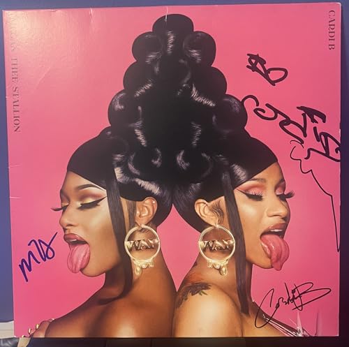 Cardi & Meg Thee Stallion signed WAP 12" album LP (clear color vinyl)