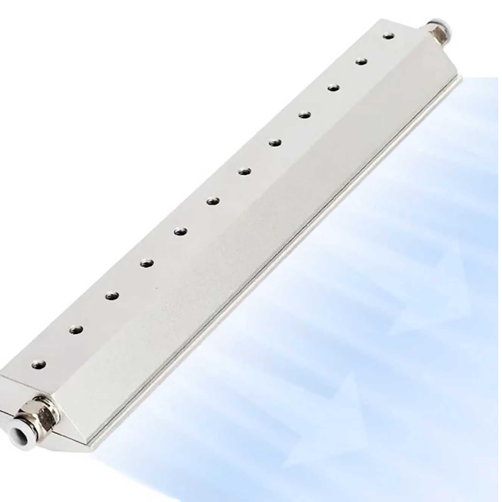 Soplador de cuchillo de aire, soplador de aleación de aluminio, hoja de aire que sopla el polvo con interfaz de rosca de 1/4 pulgadas, espacio de salida de 0.05 mm, eliminación de agua/eliminación de