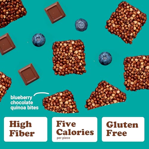 Don't Worry Quinoa Organic Bites, Chocolate & Blueberry, Healthy Snacks - image 3