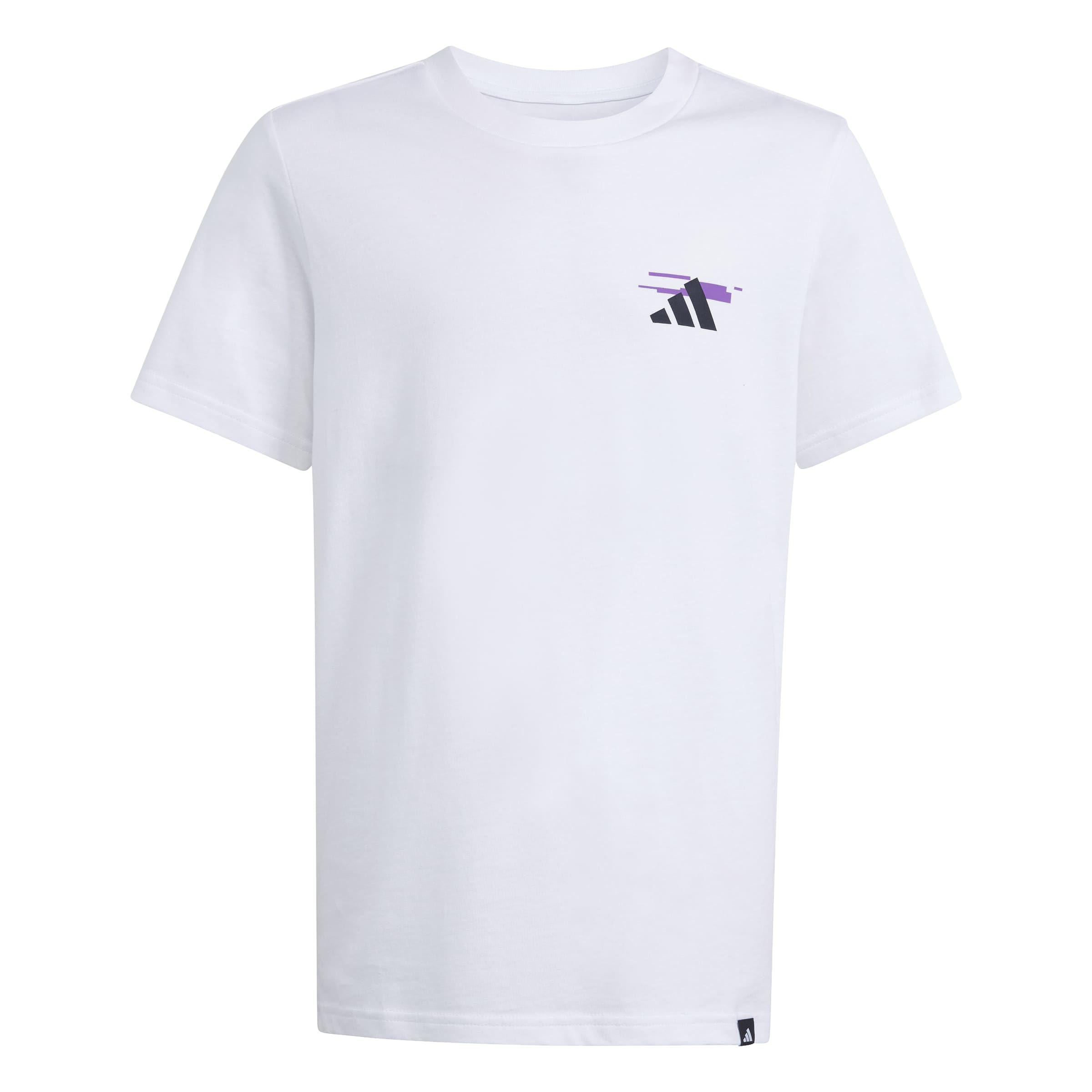 Adidas Unisex Kids Blanc Kid's T-Shirt Gaming Graphic