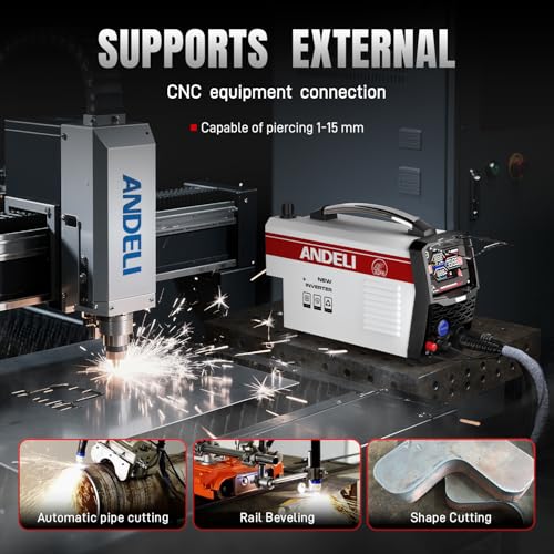 Image of ANDELI 65 Amp Plasma Cutter [CNC Enabled][ Non-HF],1.06 inch Max Cut