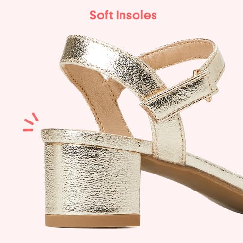 Image of FabKids Girls Braided Open Toe Ankle Strap Flat Lightly Padded Sandals Summer Holiday Party Dress Shoes for Toddler Little Kid Big Kid