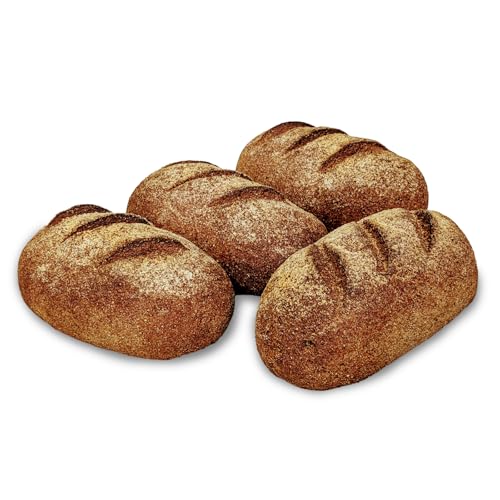 Yez! Artisan Keto Bread - Clean Keto, Paleo, Vegan - Low carb, Gluten free, Wheat free, Grain free, Soy free, Diabetic Friendly, Preservatives free, All Natural, Clean Ketogenic Food (small loaf - 10 oz each - pack of 4)