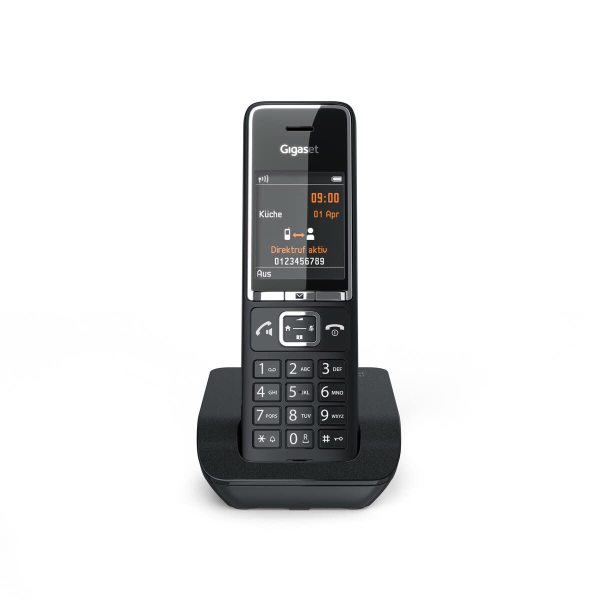 Gigaset Comfort 550 Analog Telephone Caller Id Black, S30852-H3001-B104